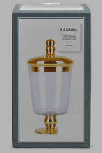 تنزيل الصورة على معرض الصور، Redtag-Gold-Glass-Storage-Jar-Lid-Category:Canisters-And-Jars,-Colour:Gold,-Filter:Home-Dining,-HMW-DIN-Sto-Storage,-New-In,-New-In-HMW-DIN,-Non-Sale,-PERIGOLD,-S22B,-Section:Homewares-Home-Dining-