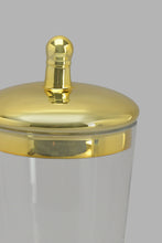 تنزيل الصورة على معرض الصور، Redtag-Gold-Glass-Storage-Jar-Lid-Category:Canisters-And-Jars,-Colour:Gold,-Filter:Home-Dining,-HMW-DIN-Sto-Storage,-New-In,-New-In-HMW-DIN,-Non-Sale,-PERIGOLD,-S22B,-Section:Homewares-Home-Dining-