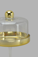 تنزيل الصورة على معرض الصور، Redtag-Gold-Glass-Cake-Stand-With-Dome-Category:Canisters-And-Jars,-Colour:Gold,-Filter:Home-Dining,-HMW-DIN-Sto-Storage,-New-In,-New-In-HMW-DIN,-Non-Sale,-PERIGOLD,-S22B,-Section:Homewares-Home-Dining-