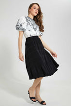 Load image into Gallery viewer, Redtag-Black-Pleated-Skirt-Skirts-Women's-