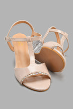 Load image into Gallery viewer, Redtag-Pink-T-Bar-Wedge-Mules-Women's-