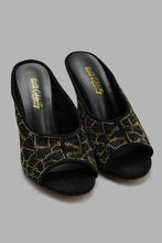 تنزيل الصورة على معرض الصور، Redtag-Black-Embellished-Mule-Mules-Women's-
