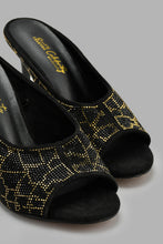 تنزيل الصورة على معرض الصور، Redtag-Black-Embellished-Mule-Mules-Women's-