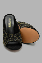 تنزيل الصورة على معرض الصور، Redtag-Black-Embellished-Mule-Mules-Women's-