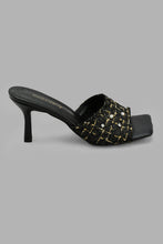 تنزيل الصورة على معرض الصور، Redtag-Black-Tweed-Mule-Mules-Women's-