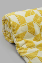 Load image into Gallery viewer, Redtag-White/Brown-Geometric-Print-Ultra-Soft-Blanket-
(Single-Size)-Category:Blankets,-Colour:Brown,-Filter:Home-Bedroom,-HMW-BED-Blankets,-New-In,-New-In-HMW-BED,-Non-Sale,-S22C,-Section:Homewares-Home-Bedroom-