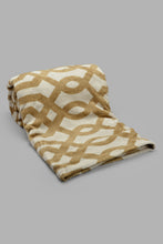Load image into Gallery viewer, Redtag-Beige-Geometric-Print-Ultra-Soft-Blanket-(Double-Size)-Category:Blankets,-Colour:Beige,-Filter:Home-Bedroom,-HMW-BED-Blankets,-New-In,-New-In-HMW-BED,-Non-Sale,-S22C,-Section:Homewares-Home-Bedroom-