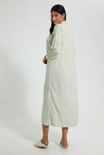 تنزيل الصورة على معرض الصور، Redtag-Off-White-Floral-Printed-Nightgown-Nightgowns-Women's-