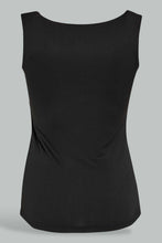 تنزيل الصورة على معرض الصور، Redtag-Black-Double-Layered-Sleeveless-T-Shirt-Active-Tees-Women's-