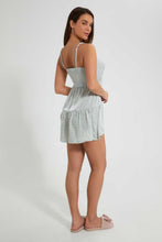 تنزيل الصورة على معرض الصور، Redtag-Pale-Blue-Floral-Printed-Tiered-Chemise-Chemises-Women's-
