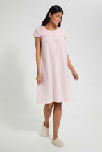 تنزيل الصورة على معرض الصور، Redtag-Pale-Pink-Plain-Nightgown-Nightgowns-Women's-