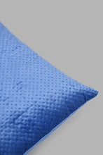 تنزيل الصورة على معرض الصور، Redtag-Blue-Pinsonic-Velvet-Floor-Cushion-Floor-Cushions-Home-Bedroom-