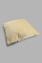 Load image into Gallery viewer, Redtag-Beige-Pinsonic-Velvet-Floor-Cushion-Floor-Cushions-Home-Bedroom-