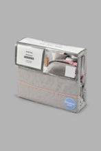 Load image into Gallery viewer, Redtag-Grey-And-Pink-Reversible-3-Piece-Duvet-Cover-Set-(Double-Size)-Colour:Grey,-Colour:Pink,-Filter:Home-Bedroom,-HMW-BED-Duvet-Covers,-New-In,-New-In-HMW-BED,-Non-Sale,-S22B,-Section:Homewares-Home-Bedroom-