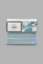Load image into Gallery viewer, Redtag-Teal-And-Ivory-Reversible-3-Piece-Duvet-Cover-Set-(Double-Size)-Colour:Ivory,-Colour:Teal,-Filter:Home-Bedroom,-HMW-BED-Duvet-Covers,-New-In,-New-In-HMW-BED,-Non-Sale,-S22B,-Section:Homewares-Home-Bedroom-