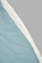 Load image into Gallery viewer, Redtag-Teal-And-Ivory-Reversible-3-Piece-Duvet-Cover-Set-(Double-Size)-Colour:Ivory,-Colour:Teal,-Filter:Home-Bedroom,-HMW-BED-Duvet-Covers,-New-In,-New-In-HMW-BED,-Non-Sale,-S22B,-Section:Homewares-Home-Bedroom-