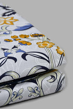 Load image into Gallery viewer, Redtag-Blue-Floral-Print-Reversible-3-Piece-Duvet-Cover-Set-(King-Size)-Duvet-Covers-Home-Bedroom-