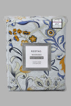 Load image into Gallery viewer, Redtag-Blue-Floral-Print-Reversible-3-Piece-Duvet-Cover-Set-(King-Size)-Duvet-Covers-Home-Bedroom-