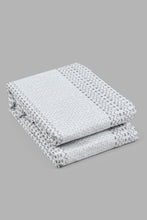 Load image into Gallery viewer, Redtag-Grey-Stripe-Reversible-3-Piece-Duvet-Cover-Set-(King-Size)-Duvet-Covers-Home-Bedroom-
