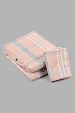 تنزيل الصورة على معرض الصور، Redtag-Pink-Check-Print-Reversible-2-Piece-Duvet-Cover-Set-(Single-Size)-Duvet-Covers-Home-Bedroom-