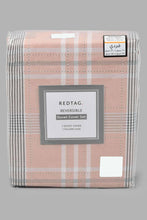 تنزيل الصورة على معرض الصور، Redtag-Pink-Check-Print-Reversible-2-Piece-Duvet-Cover-Set-(Single-Size)-Duvet-Covers-Home-Bedroom-