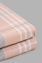 Load image into Gallery viewer, Redtag-Pink-Check-Print-Print-Reversible-3-Piece-Duvet-Cover-Set-(Double-Size)-Duvet-Covers-Home-Bedroom-