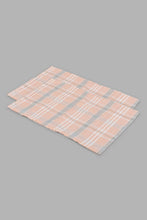 Load image into Gallery viewer, Redtag-Pink-Check-Print-Print-Reversible-3-Piece-Duvet-Cover-Set-(Double-Size)-Duvet-Covers-Home-Bedroom-
