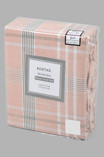 Load image into Gallery viewer, Redtag-Pink-Check-Print-Print-Reversible-3-Piece-Duvet-Cover-Set-(King-Size)-Duvet-Covers-Home-Bedroom-