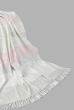 تنزيل الصورة على معرض الصور، Redtag-Multi-Colour-Hand-Work-Throw-With-Tassel-Throws-Home-Bedroom-