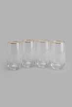 تنزيل الصورة على معرض الصور، Redtag-Clear-Tumbler-Set--With-Gold-Rim-(4-Piece)-Tumblers-Home-Dining-