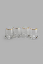 تنزيل الصورة على معرض الصور، Redtag-Clear-Tumbler-Set--With-Gold-Rim-(4-Piece)-Tumblers-Home-Dining-