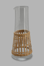 تنزيل الصورة على معرض الصور، Redtag-Brown-Glass-Decanter-With-Weaving-Jugs-Home-Dining-