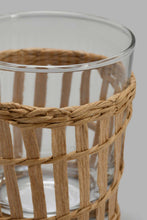 Load image into Gallery viewer, Redtag-Brown-Glass-Tumbler-With-Weaving-Tumblers-Home-Dining-