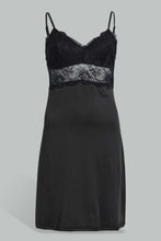 تنزيل الصورة على معرض الصور، Redtag-Black-Plain-Padded-Lace-Chemise-Chemises-Women's-