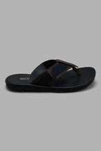 Load image into Gallery viewer, Redtag-Navy-Colour-Block-Toe-Post-Sandal-Toe-Posts-Men's-