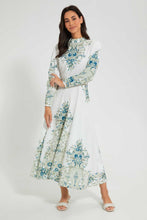 تنزيل الصورة على معرض الصور، Redtag-Placement-Print-Maxi-Dress-Dresses-Women's-