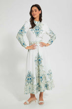 تنزيل الصورة على معرض الصور، Redtag-Placement-Print-Maxi-Dress-Dresses-Women's-