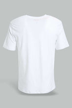 تنزيل الصورة على معرض الصور، Redtag-White-Graphic-Print-T-Shirt-All-Over-Prints-Men's-