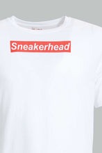 تنزيل الصورة على معرض الصور، Redtag-White-Graphic-Print-T-Shirt-All-Over-Prints-Men's-