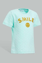 تنزيل الصورة على معرض الصور، Redtag-Mint-Smile-Printed-Polka-Dot-Pyjama-Set-Pyjama-Sets-Infant-Girls-3 to 24 Months
