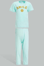 تنزيل الصورة على معرض الصور، Redtag-Mint-Smile-Printed-Polka-Dot-Pyjama-Set-Pyjama-Sets-Infant-Girls-3 to 24 Months