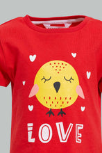 تنزيل الصورة على معرض الصور، Redtag-Baby-Pink-Chick-Print-Pyjama-Set-Pyjama-Sets-Infant-Girls-3 to 24 Months