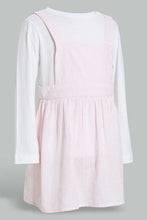 تنزيل الصورة على معرض الصور، Redtag-Blue-Stripped-Seesucker-Dress-With-T-Shirt-Dresses-Infant-Girls-3 to 24 Months