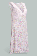 Load image into Gallery viewer, Redtag-White-Floral-Printed-Chemise-With-Lace-Chemises-Women's-