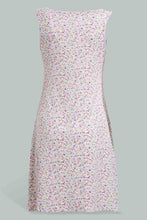 Load image into Gallery viewer, Redtag-White-Floral-Printed-Chemise-With-Lace-Chemises-Women's-