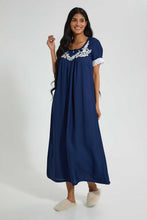 تنزيل الصورة على معرض الصور، Redtag-Navuy-Plain-Nightgown-Nightgowns-Women's-