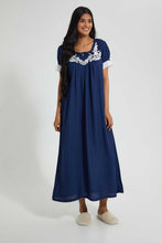 تنزيل الصورة على معرض الصور، Redtag-Navuy-Plain-Nightgown-Nightgowns-Women's-