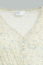 تنزيل الصورة على معرض الصور، Redtag-Yellow-Floral-Printed-Nightgown-Nightgowns-Women's-