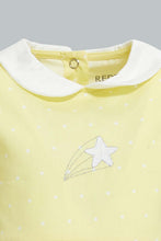 تنزيل الصورة على معرض الصور، Redtag-Yellow-Peterpan-Collar-Embroidery-Dress-Dresses-Baby-0 to 12 Months