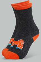 Load image into Gallery viewer, Redtag-Assorted-3Pk-Animal-Long-Socks-Ankle-Socks-Boys-2 to 8 Years